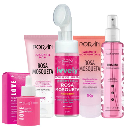 Kit Rosa Mosqueta 7 Produtos - Tratemento Completo de Skin Care [22,90 Cada Produto]