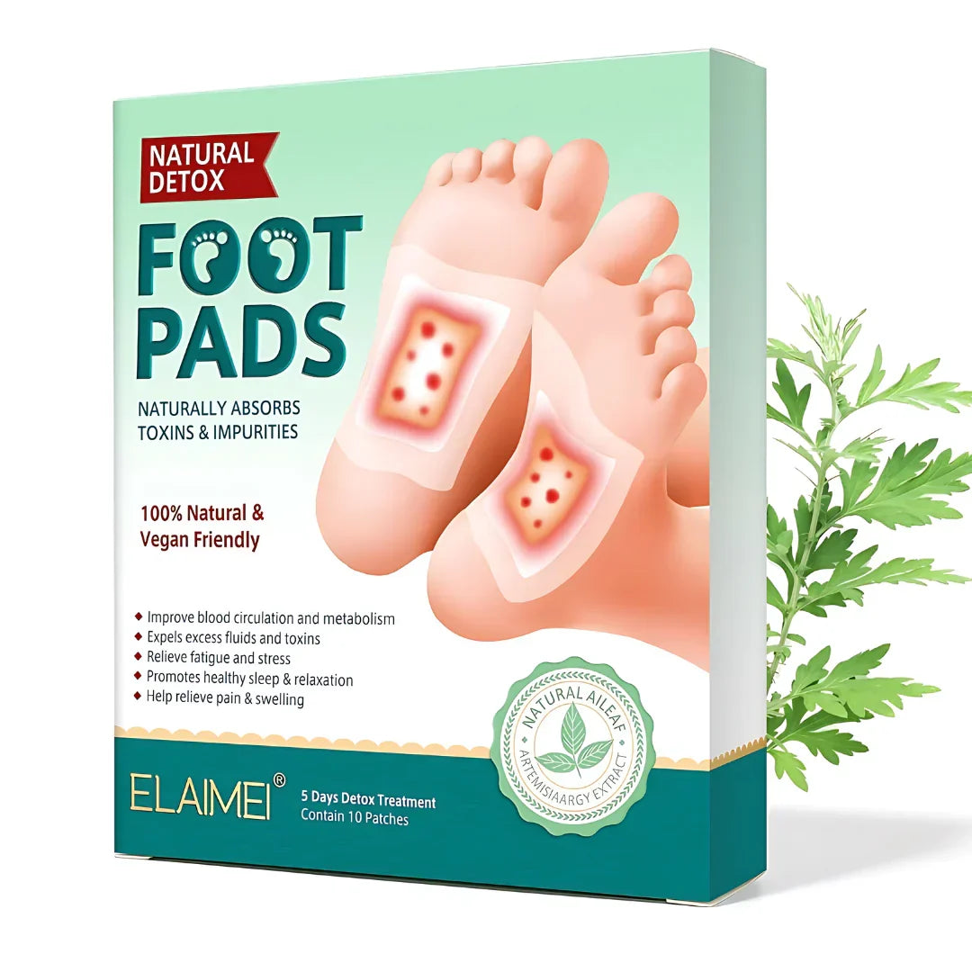DetoxFeet™ – Adesivo Detox para Pés - Elimina Toxinas, Diminui o Inchaço