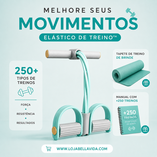 Kit de Treino Caseiro - 250+ Variações de Treinos - Versátil e fácil de usar