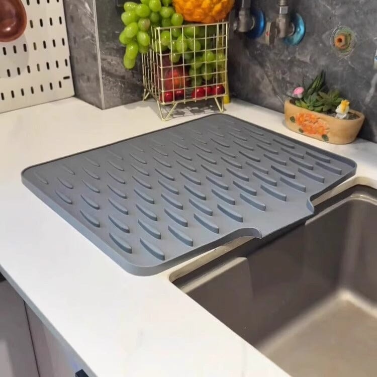 Tapete de Secagem inteligente -  Bancada Seca, Louças Organizadas e Cozinha Limpa